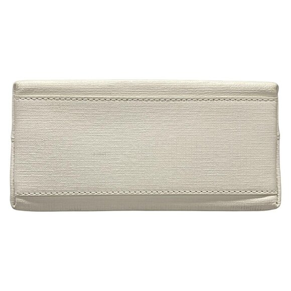 Auth BALENCIAGA Shopping Tote XXS 597858 White Black Leather - Tote Bag - Picture 4 of 16